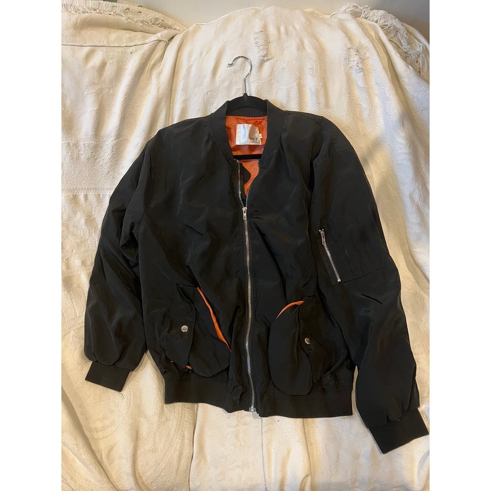 99 Black Bomber Jacket Womans S
